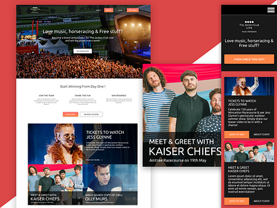 Music plus sport music responsive web design