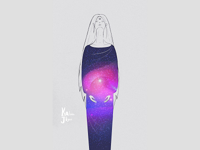 Space art, woman