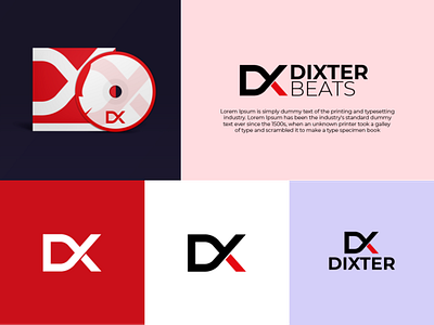Dixter Beats logo concept adobe app app design branding clean colors design illustration logo minimal music ui ux web design