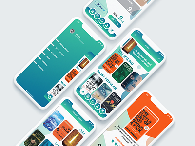 books store app design by Rivacto on Dribbble