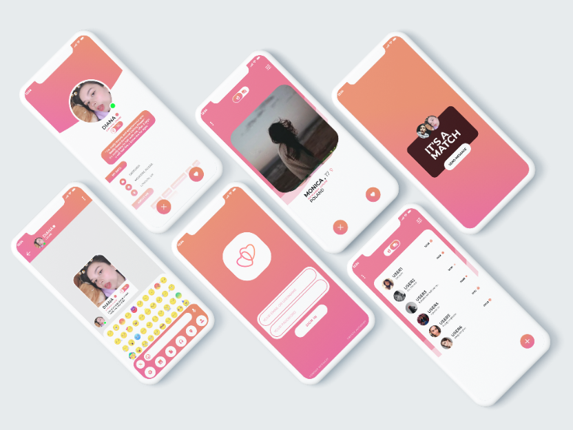 DATING APP DESIGN by Rivacto on Dribbble