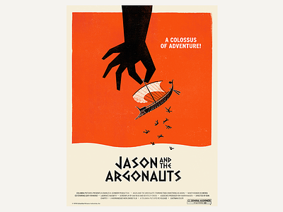 Poster Jason and The Argonauts illustration poster poster art