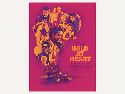 Poster Wild at heart - Red Variant illustration poster poster art