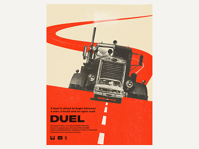 Poster Duel Red design poster poster art