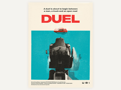 1971 Duel movie poster design poster poster art
