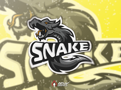 Esport Mascot Game Logo - Snake branding design esport esport logo gaming illustration logo mascot team vector