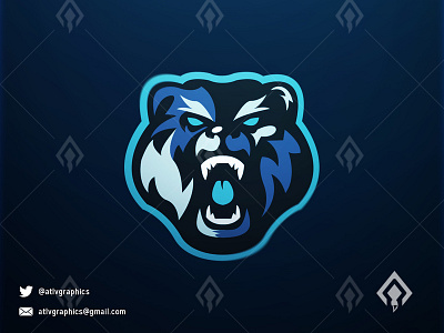 Bear Logo Esport Mascot Team Game