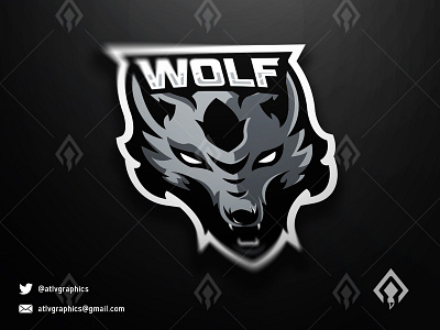 Wolf Mascot Logo Esport Team