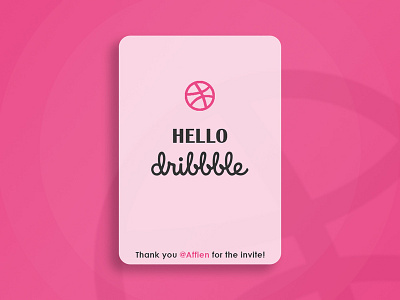 Hello Dribbble