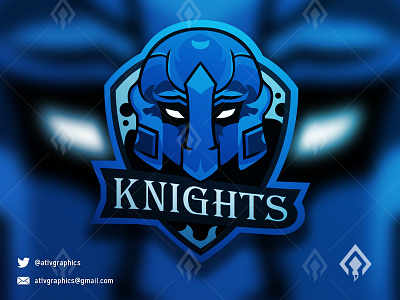 Knights Mascot Esport Logo branding design esport esport logo gaming helmet illustration knight logo mascot mascotlogo sport team ui vector