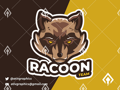 Racoon Mascot Esport Logo