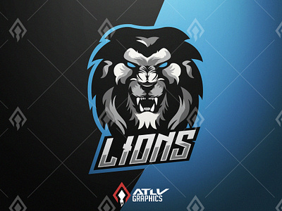 Lions Esport Team Mascot Logo art artwork branding design esport esport logo gaming graphic illustration lion lion logo logo mascot mascotlogo sport streamer team twitch typography vector