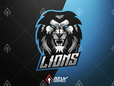 Lions Esport Team Mascot Logo