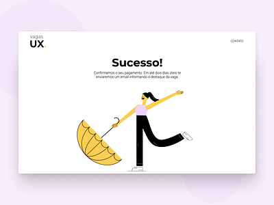 Success page illustration product illustration ux