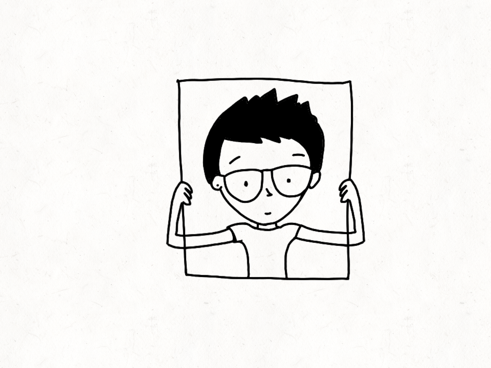 "Say cheese!" or just smile. animation design flipaclip frame by frame hand drawn illustration shy smile