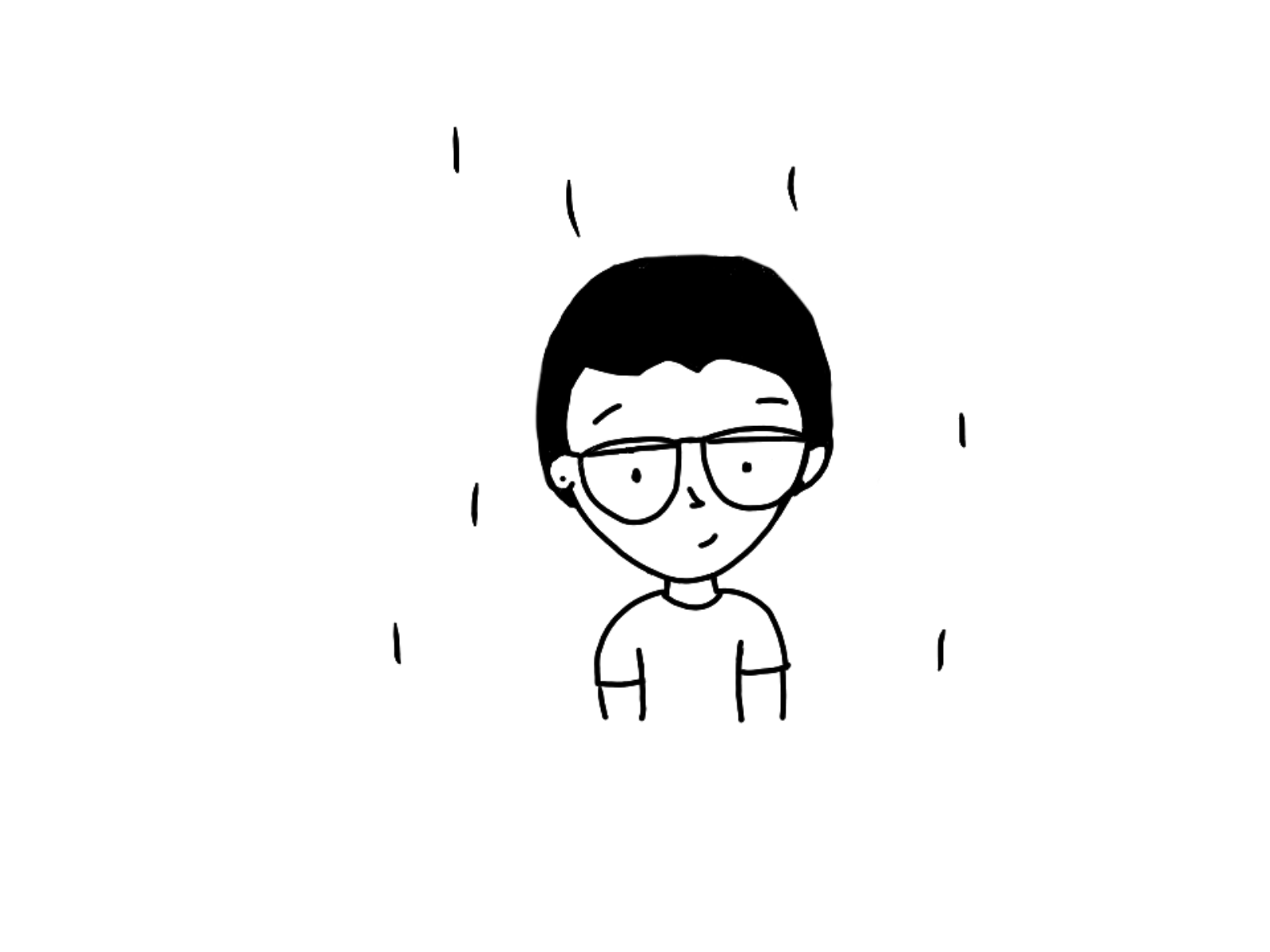 Windshield wipers glasses animation flipaclip frame by frame glasses hand drawn illustration