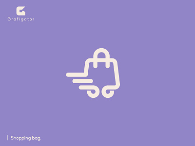 Shopping Bag. bag cart creative design creative logo ecommerce handbag icon design logo mall minimal logo retail shop shopping shopping bag