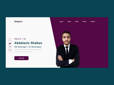 dribble shot design frontend landing page portfolio uidesign uxdesign web design