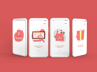 E-commerce onboarding screens  ✨🎉😍