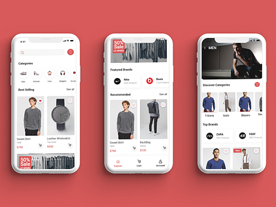 E-commerce Mobile Home screen ✨🎉😍