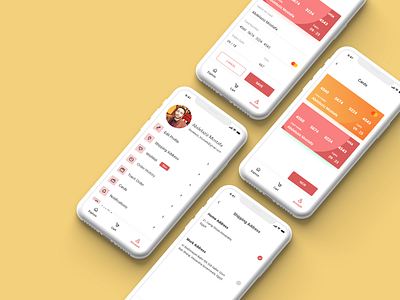 E-commerce Mobile Account screens ✨🎉😍