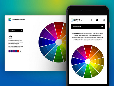 Colour Wheel design resource user interface