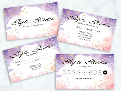 Style Studio Business and Loyalty card