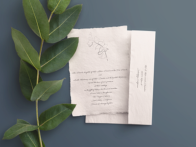 Elegant wedding Invitation