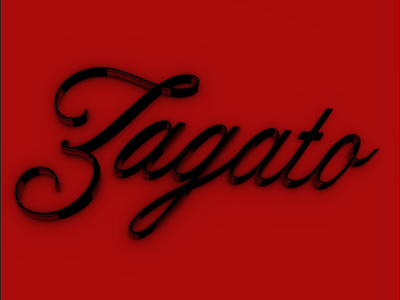 Zagato 3d Logo 3d 3d logo design aftereffects branding cart design element 3d logo typography ui ux vintage