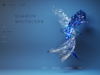 Abstract Web Header