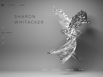 Black and white abstract web site header