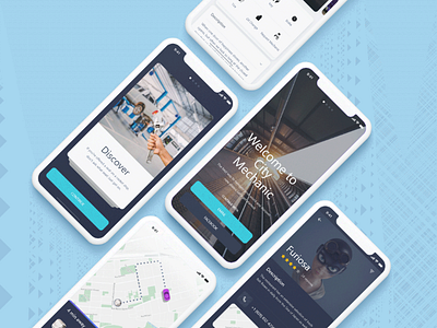 City mechanic app design