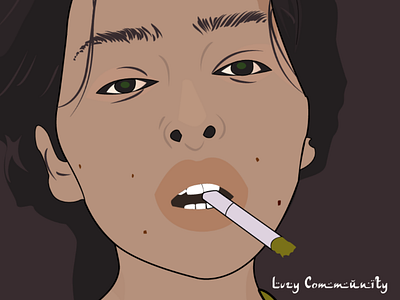 Anti sober illustration woman