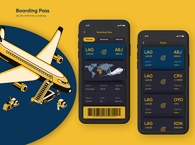 Day o24 of 100 Daily Ui challenge - Boarding pass design daily daily 100 challenge daily ui dailyui design product design ui ui ux ux