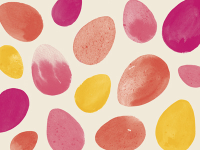 Happy Easter! easter eggs illustration mini eggs pattern