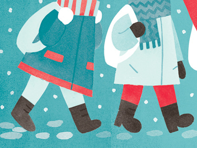 Snow Gear boots holidays illustration kids scarves snow snow gear snowing winter winter jackets