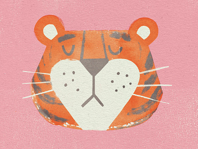 Tiger Thursday animals fun illustration jungle animals sketch tiger watercolour