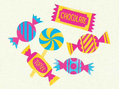 Candy Thursday candy chocolate colour fun illustration sketch sweets toffee