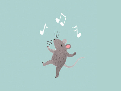 Just A Dancing Mouse dancing illustration mouse music