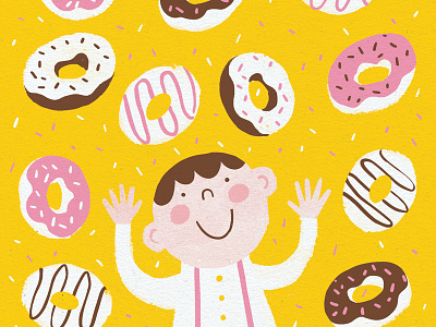 Donut Day dessert donuts doughnuts food illustration sweets