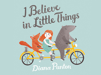I Believe in Little Things album artwork animals bear diana panton digital fox illustration jazz watercolour whimsical