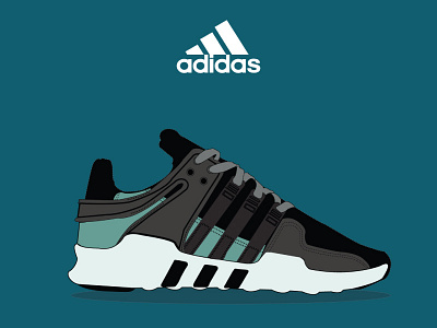 Adidas Shoe adidas adidasoriginals design flat illustration shoes vector