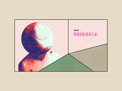 Hello dribbble! 3d cinema 4d composition hand photoshop