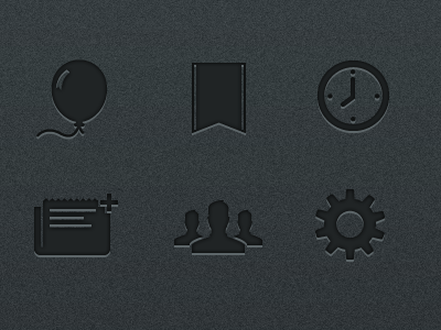 Float Reader Menu Icons icons iphone menu minimal