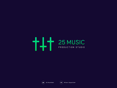 Logo Design 25 logo 25 music 25 music logo branding design icon illustration logo logo design minimal logo negative space logo طراحی لوگو لوگو