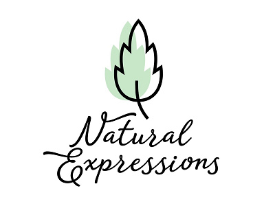 Natural Expressions branding design logo vector