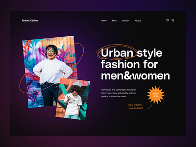 Urban Style Fashon Website concept design ui ux web webdesign website website concept