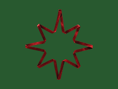 Star Icon christmas icon photo illustration ribbon