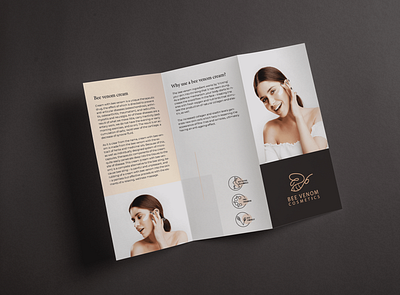Corporate Z-Fold Brochure Design bee branding brochure design