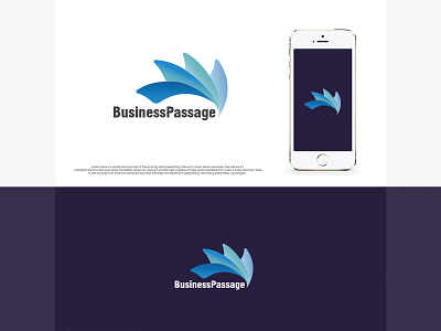 BusinessPassage logo brand identity branding design identity illustration logo logo design vector